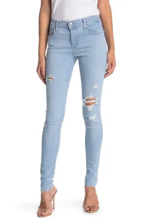 710 Super Skinny Ripped Jeans