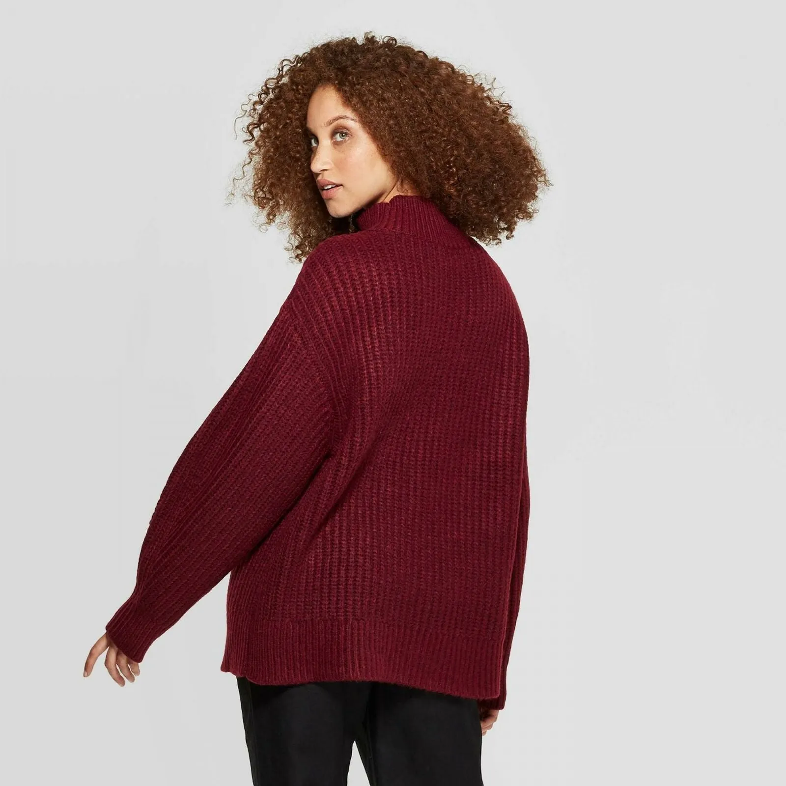A New Day Women's Mock Neck Pullover Sweater