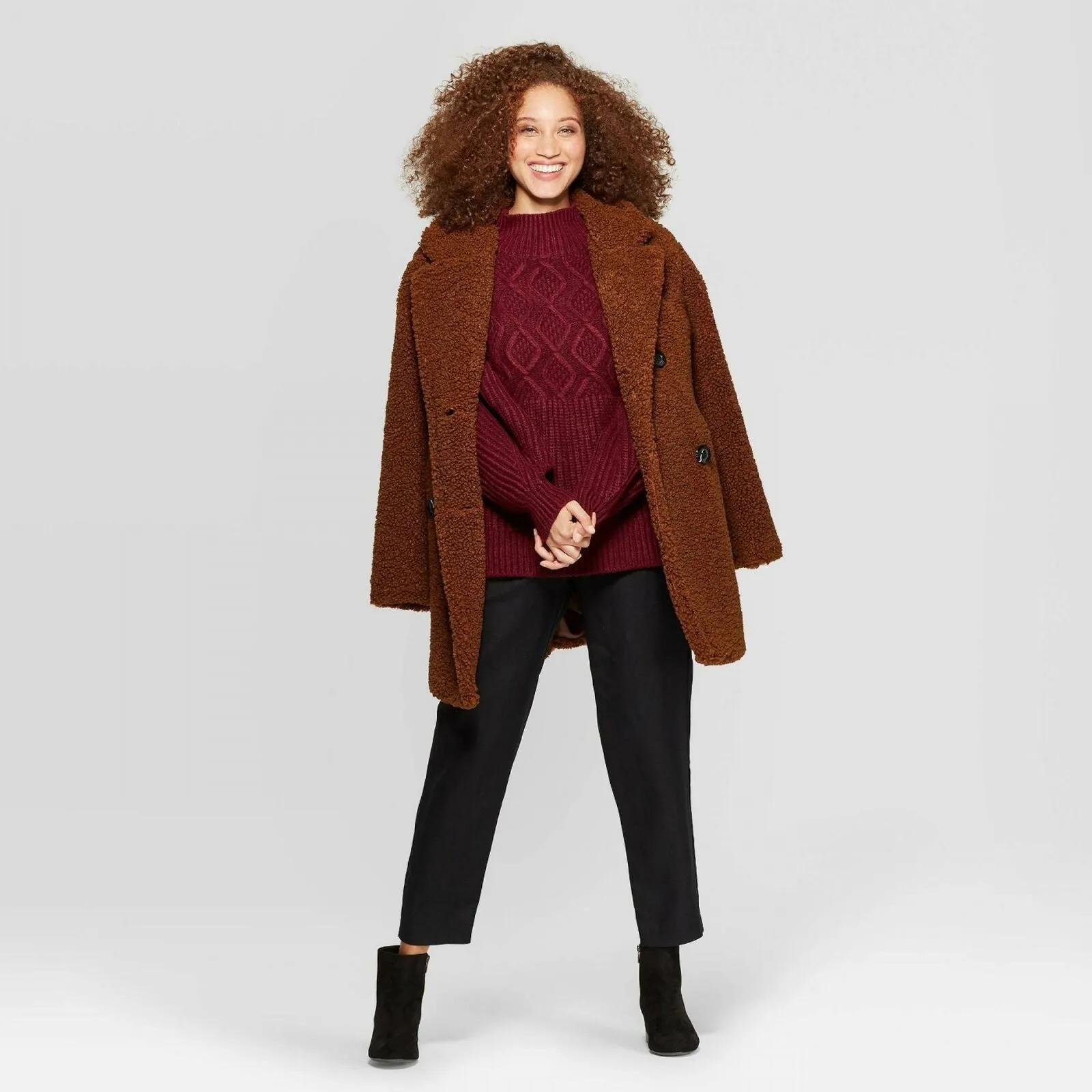 A New Day Women's Mock Neck Pullover Sweater