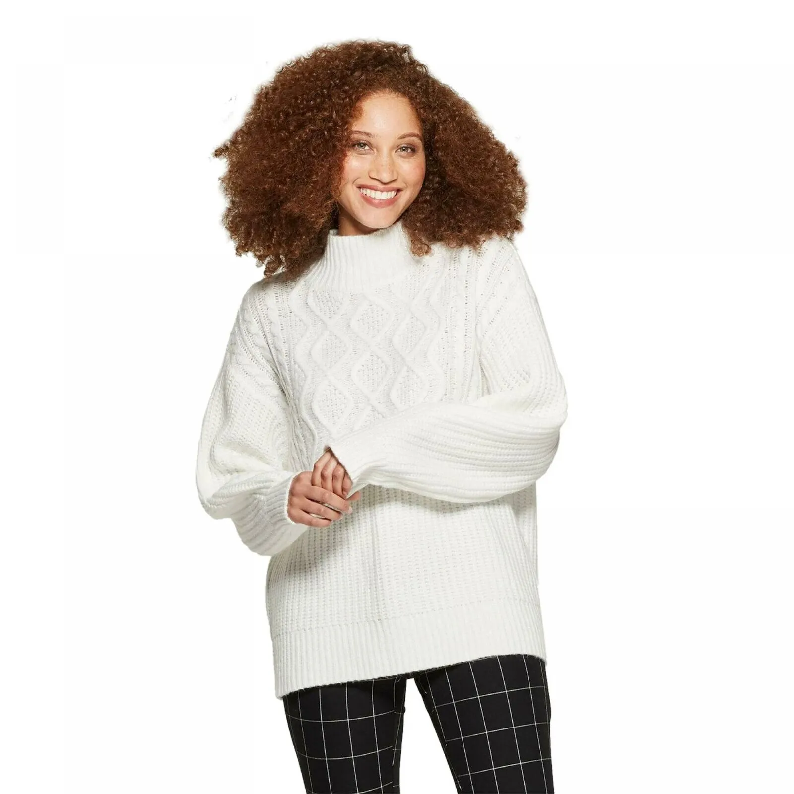 A New Day Women's Mock Neck Pullover Sweater