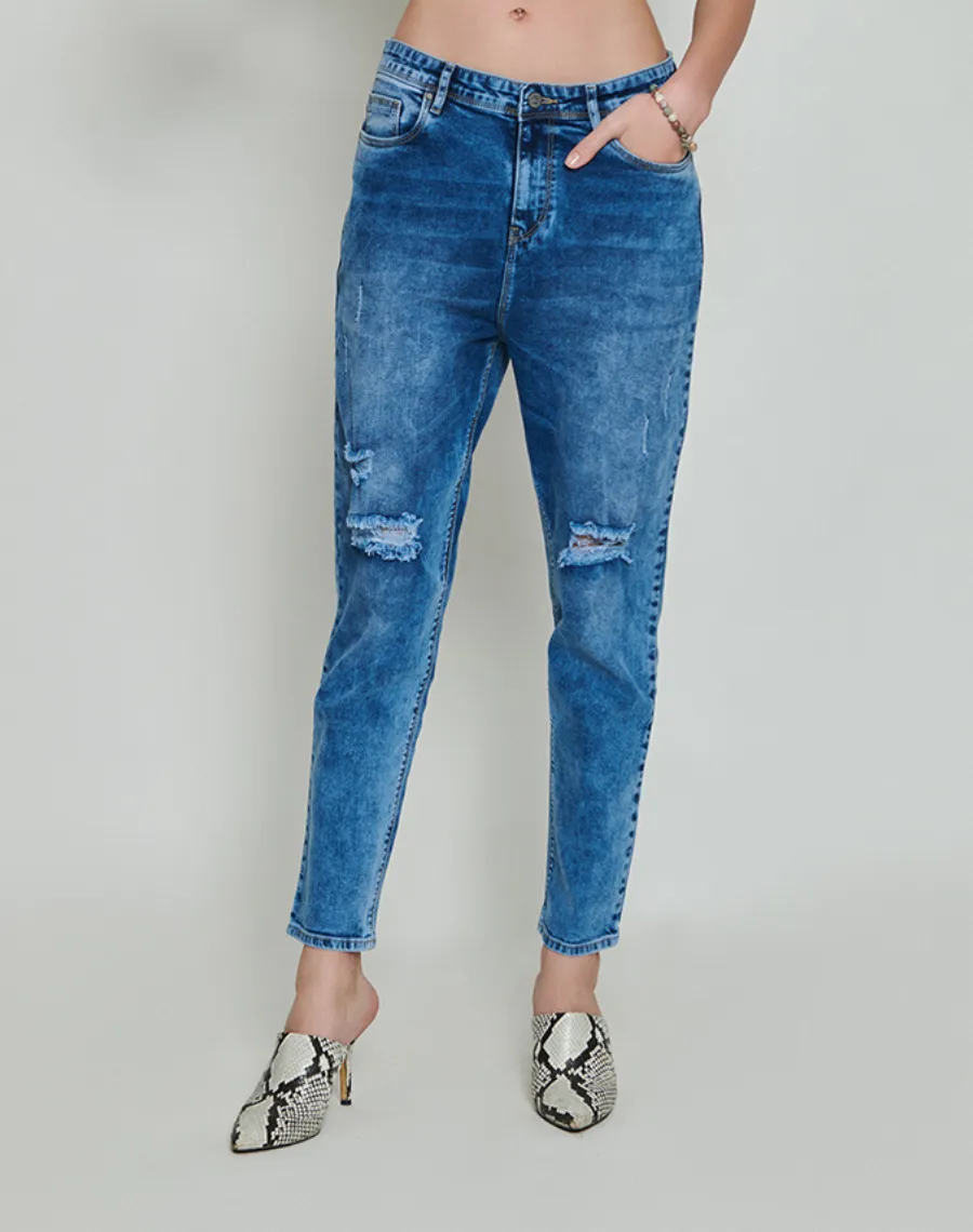 Bae's Closet Ripped Boyfriend Jeans
