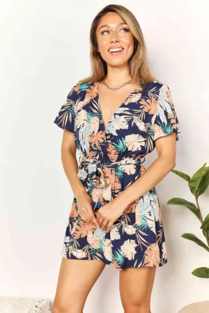 Botanical Romper Tie Waist