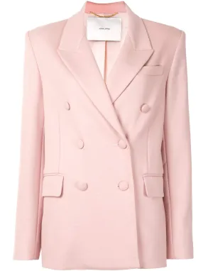 Boxy Blazer In Double Face Italian Wool