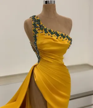 Carter One Shoulder Mermaid Evening Dresses
