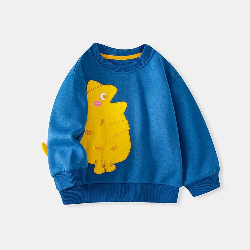 Dino Snug Winter Fleece Sweatshirt