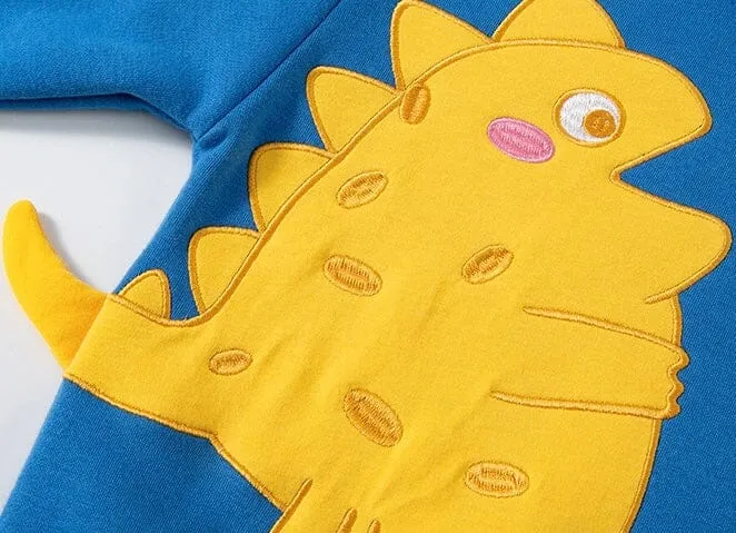 Dino Snug Winter Fleece Sweatshirt