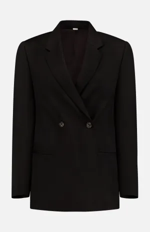 Double-Breasted Vent Blazer