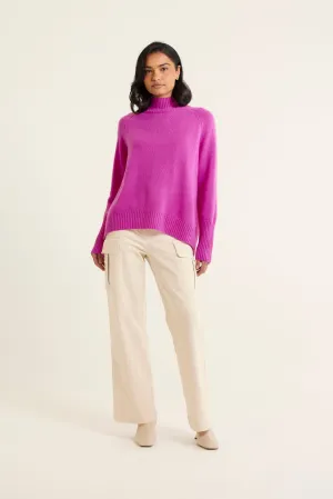 Fifi Cashmere Polo Sweater In Charm