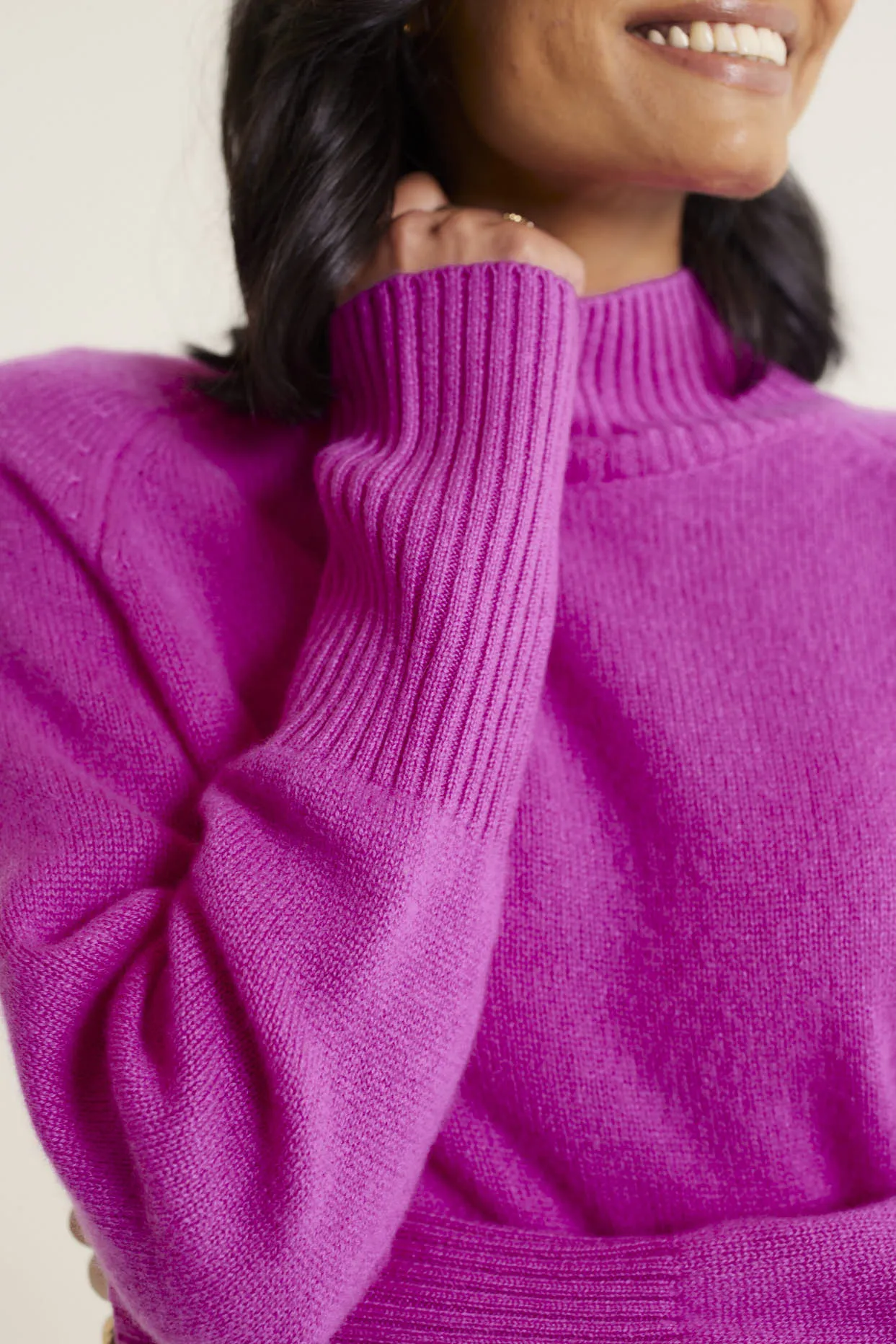 Fifi Cashmere Polo Sweater In Charm