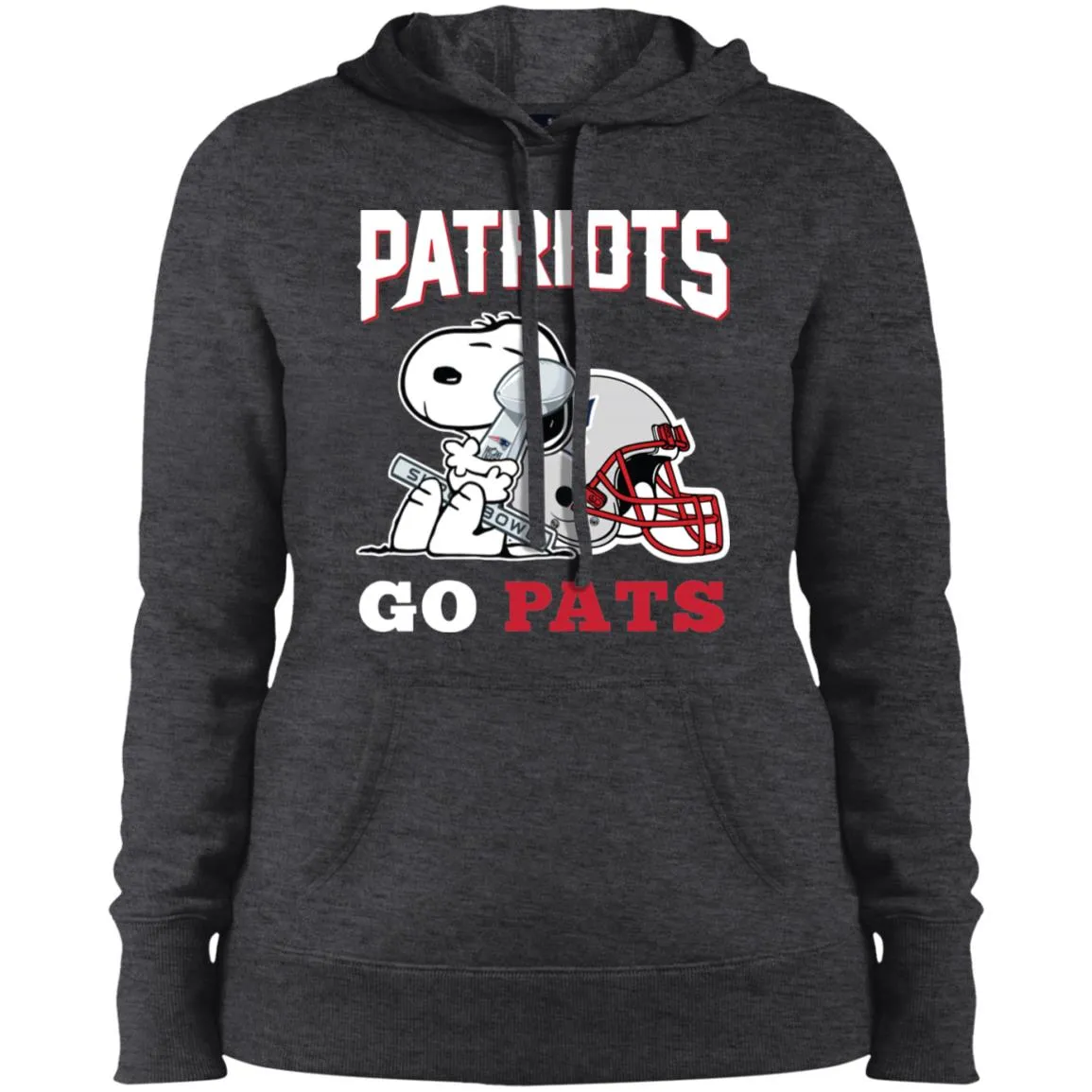 Go Pats - New England Patriots Super Bowl 2019 Snoopy Football Nfl Women Hooded Sweatshirt