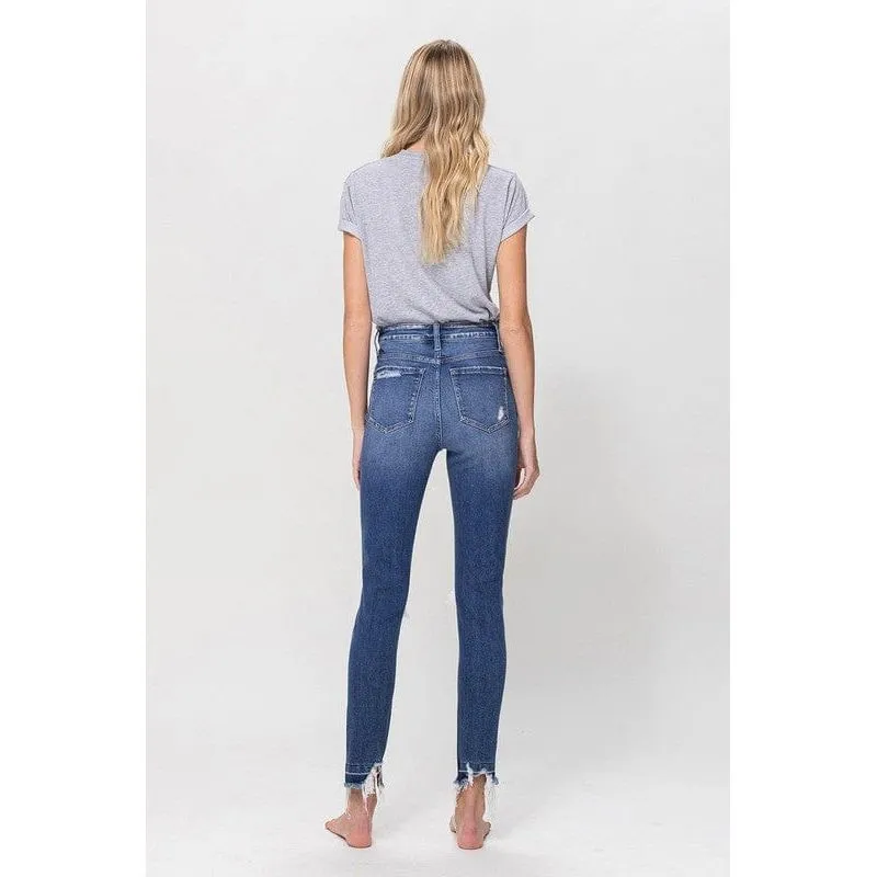 High Rise Ankle Skinny Jeans