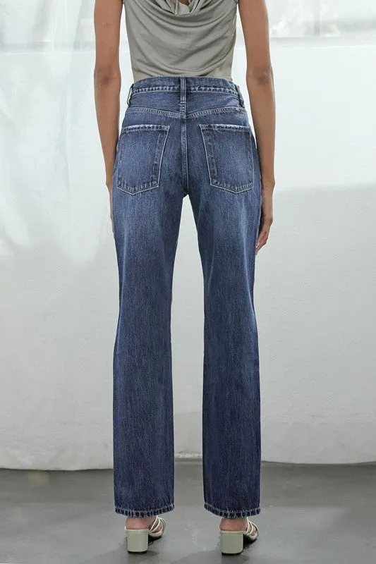 High Rise Boyfriend Medium Wash