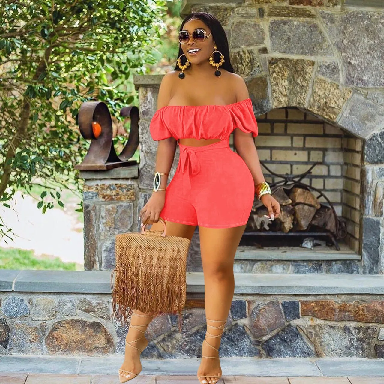 High Waist Cut Out