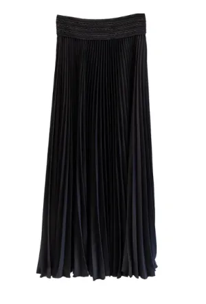 Holiday Satin Midi Skirt