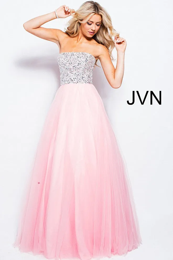 Jovani 52131 Prom Dress Ballgown crystal bodice tulle skirt pageant dresses