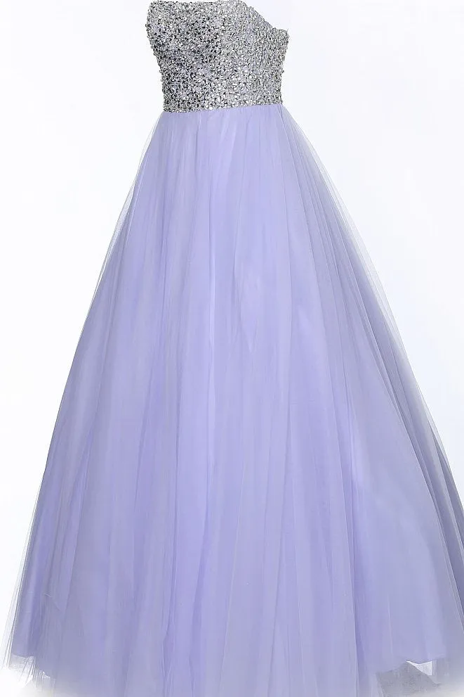 Jovani 52131 Prom Dress Ballgown crystal bodice tulle skirt pageant dresses