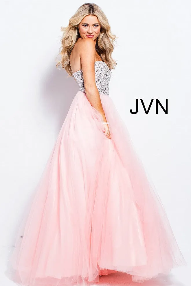 Jovani 52131 Prom Dress Ballgown crystal bodice tulle skirt pageant dresses