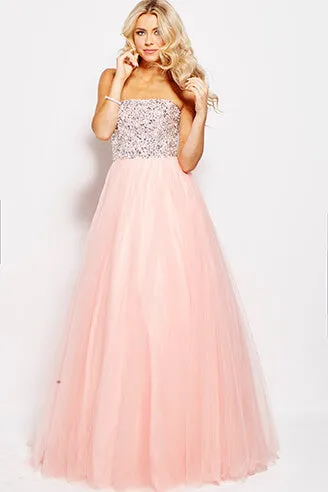 Jovani 52131 Prom Dress Ballgown crystal bodice tulle skirt pageant dresses