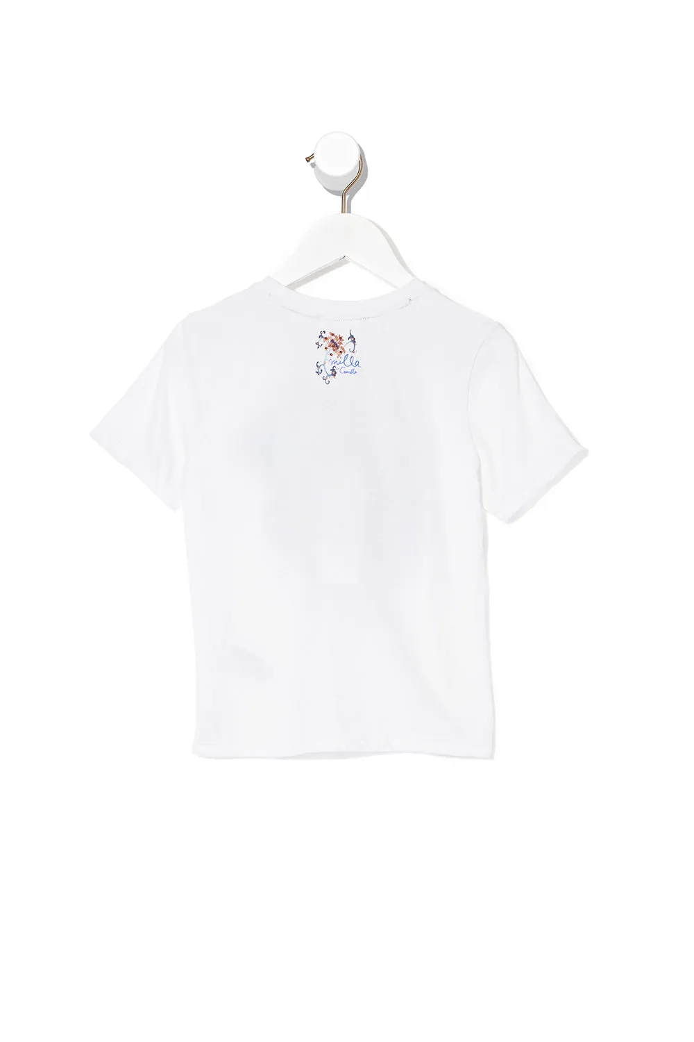 KIDS SHORT SLEEVE T-SHIRT WHITE SIDE OF THE MOON