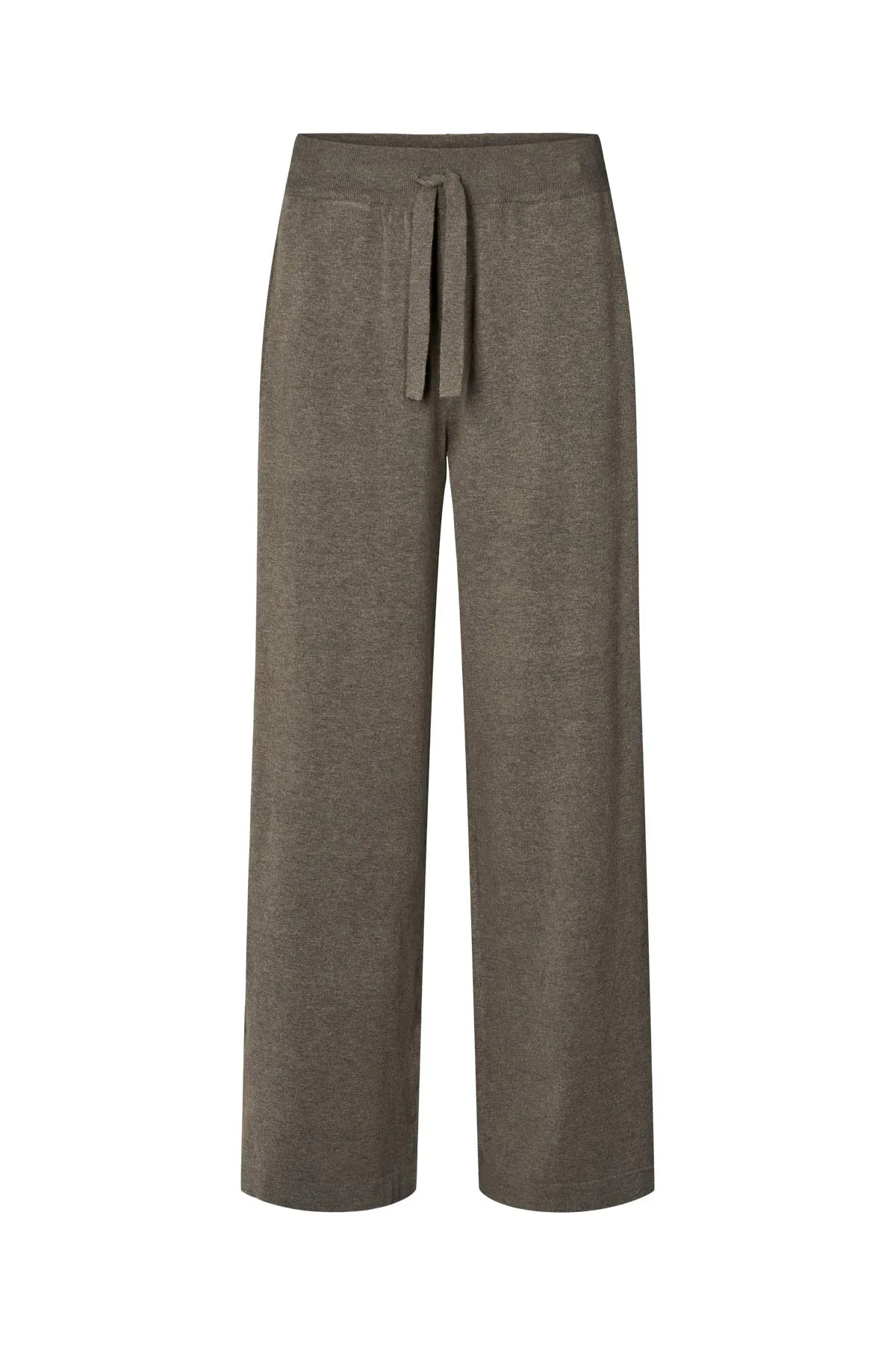 Knit lounge wide pants - Filine I Mole melange