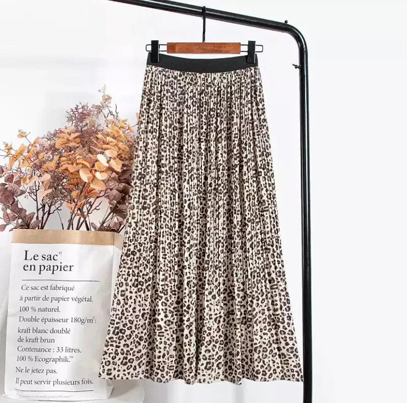 Leopard Print Skirt