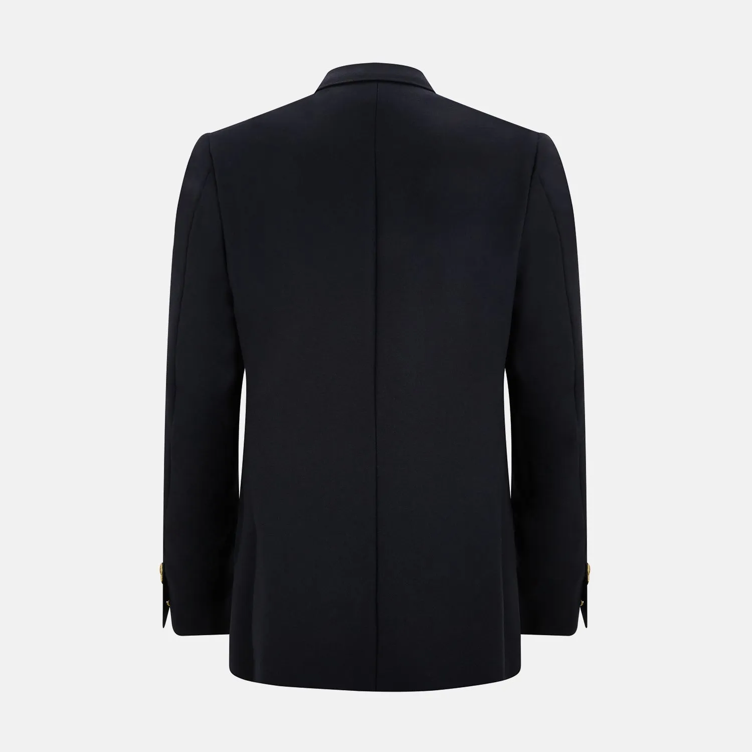 Long Navy Double Breasted Classic Blazer