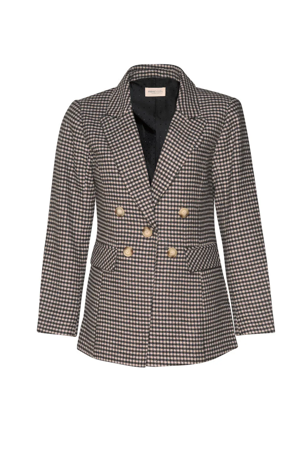 Madly Sweetly Plaid Pitt Blazer