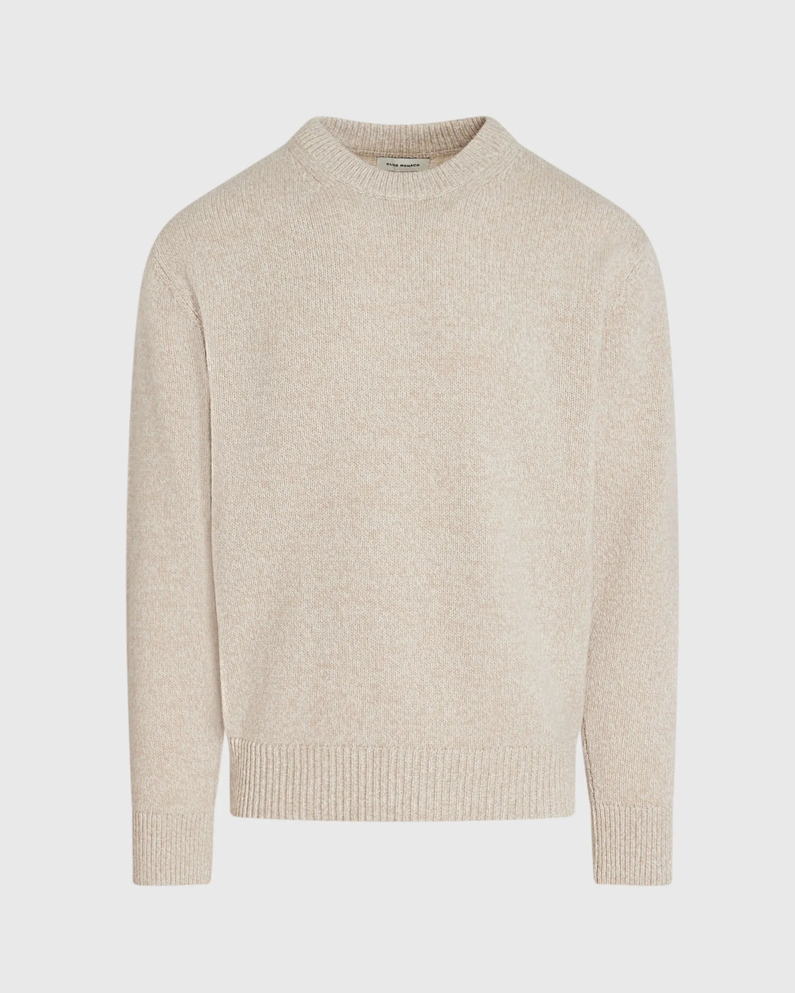 Marl Wool Blend Crewneck