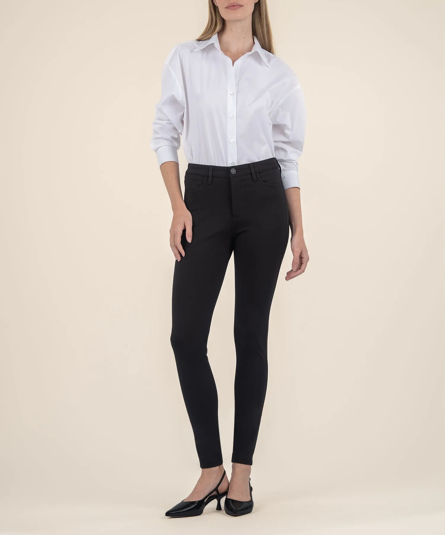 Mia Ponte High Rise Slim Skinny