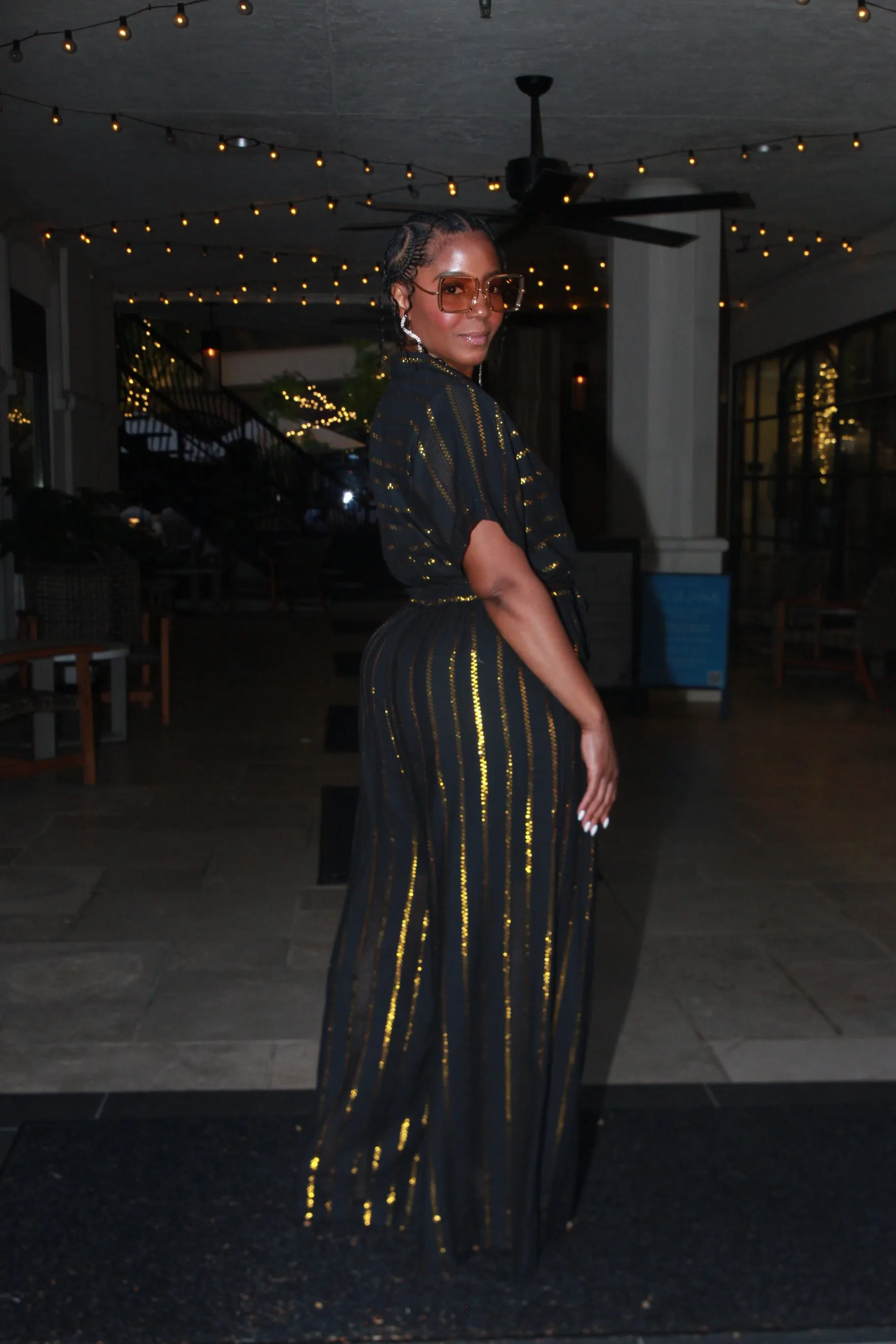 Midnight Glimmer Romper