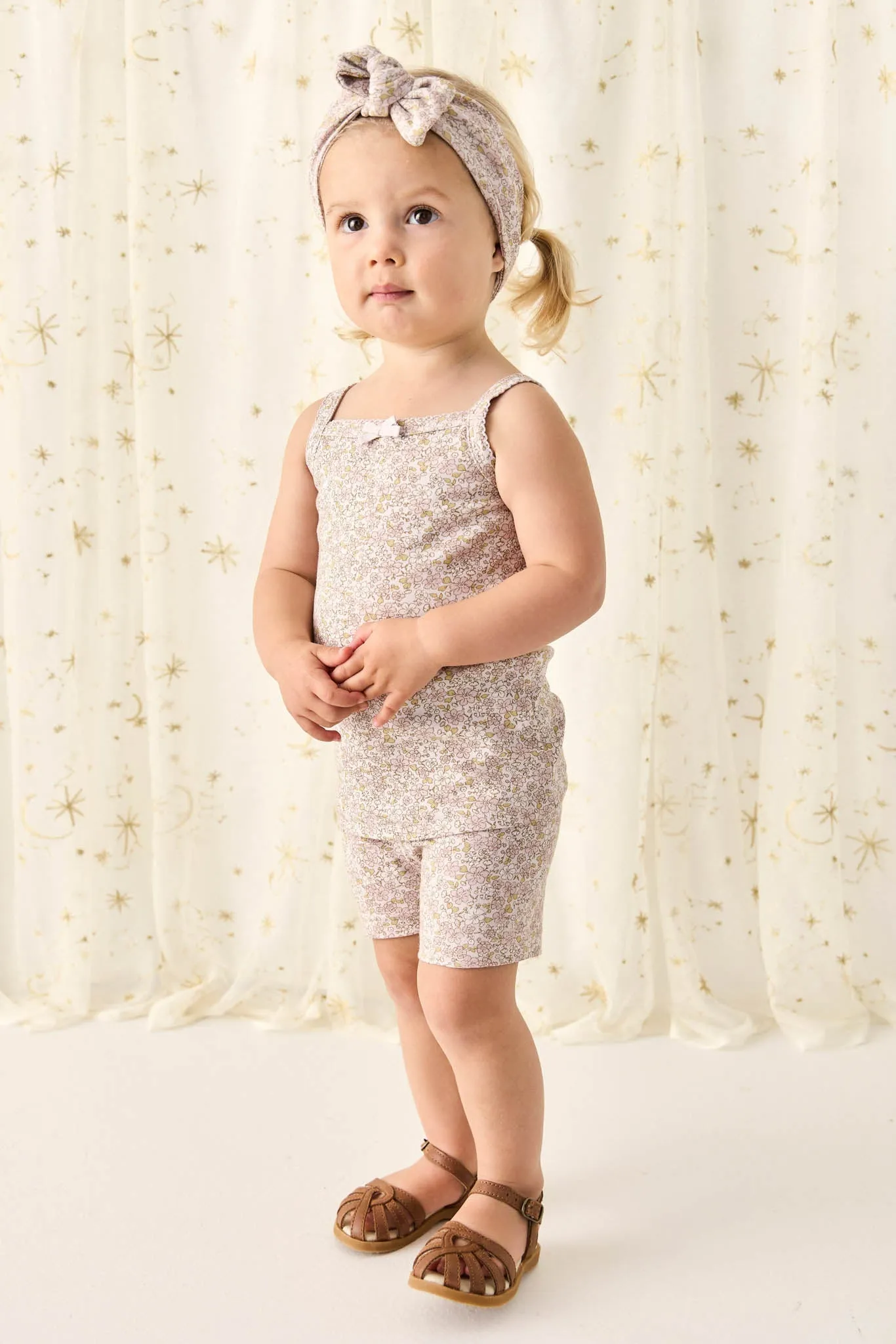 Organic Cotton Everyday Bike Short - Chloe Lilac