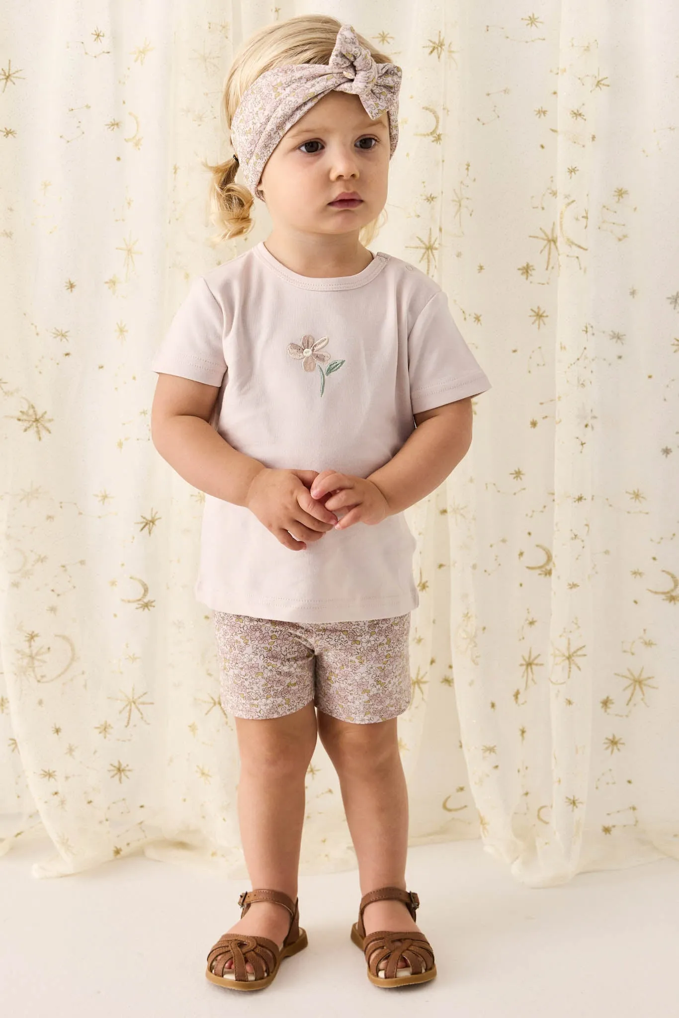 Organic Cotton Everyday Bike Short - Chloe Lilac