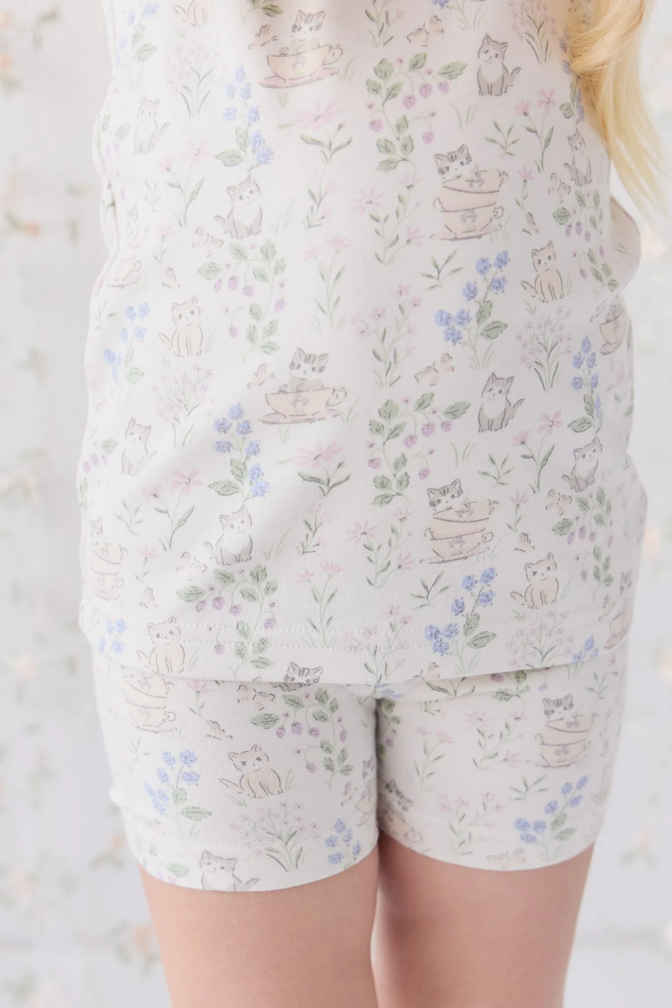 Organic Cotton Everyday Bike Short - Moons Garden Lavender