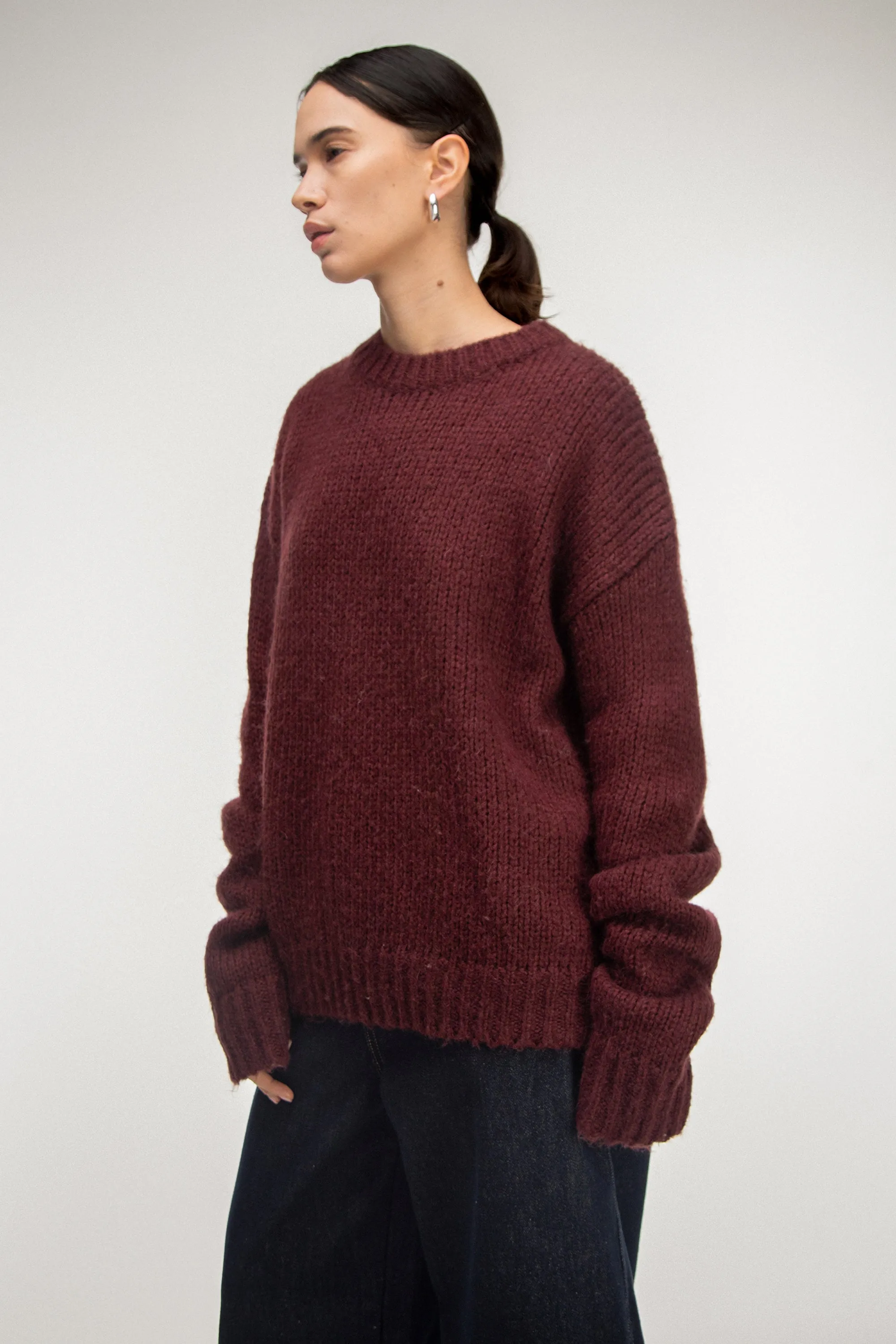 OVERSIZED WOOL-BLEND SWEATER