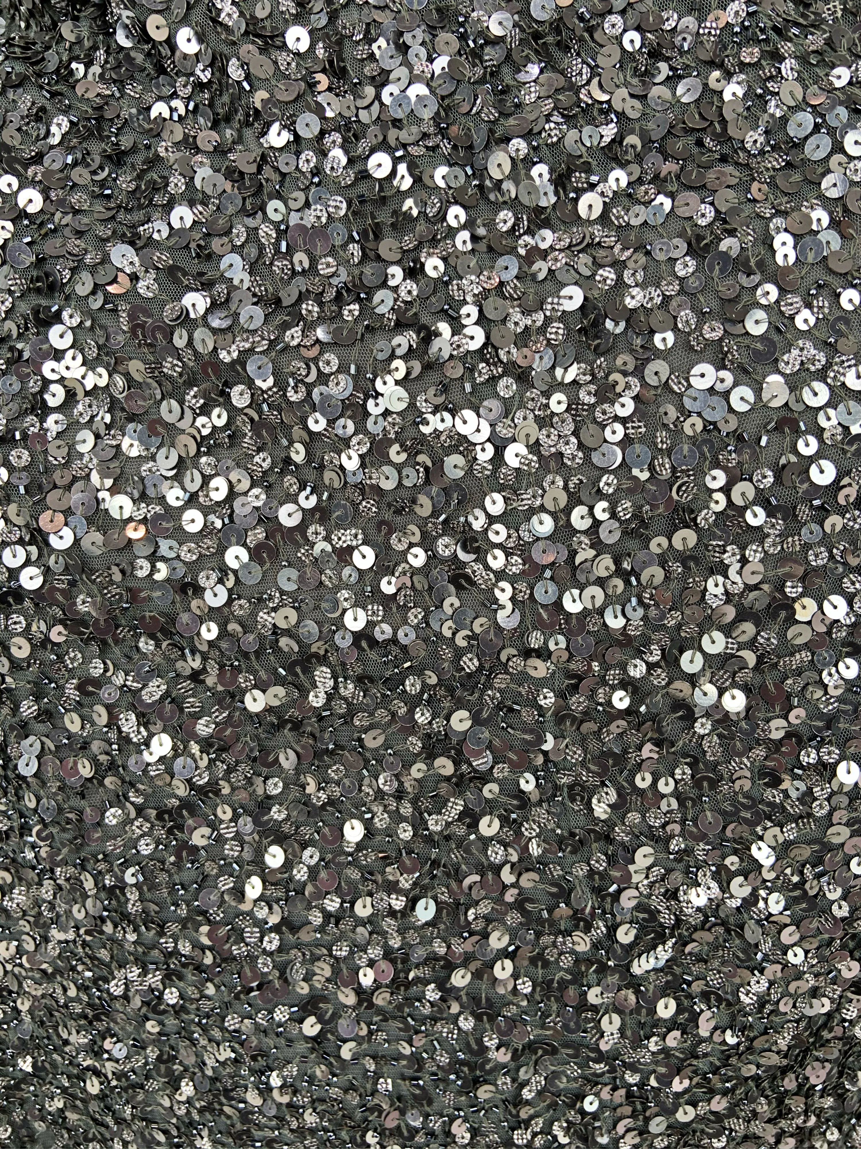 Primavera - 3291 - Sparkling Sequin Long Dress with Criss Cross Back