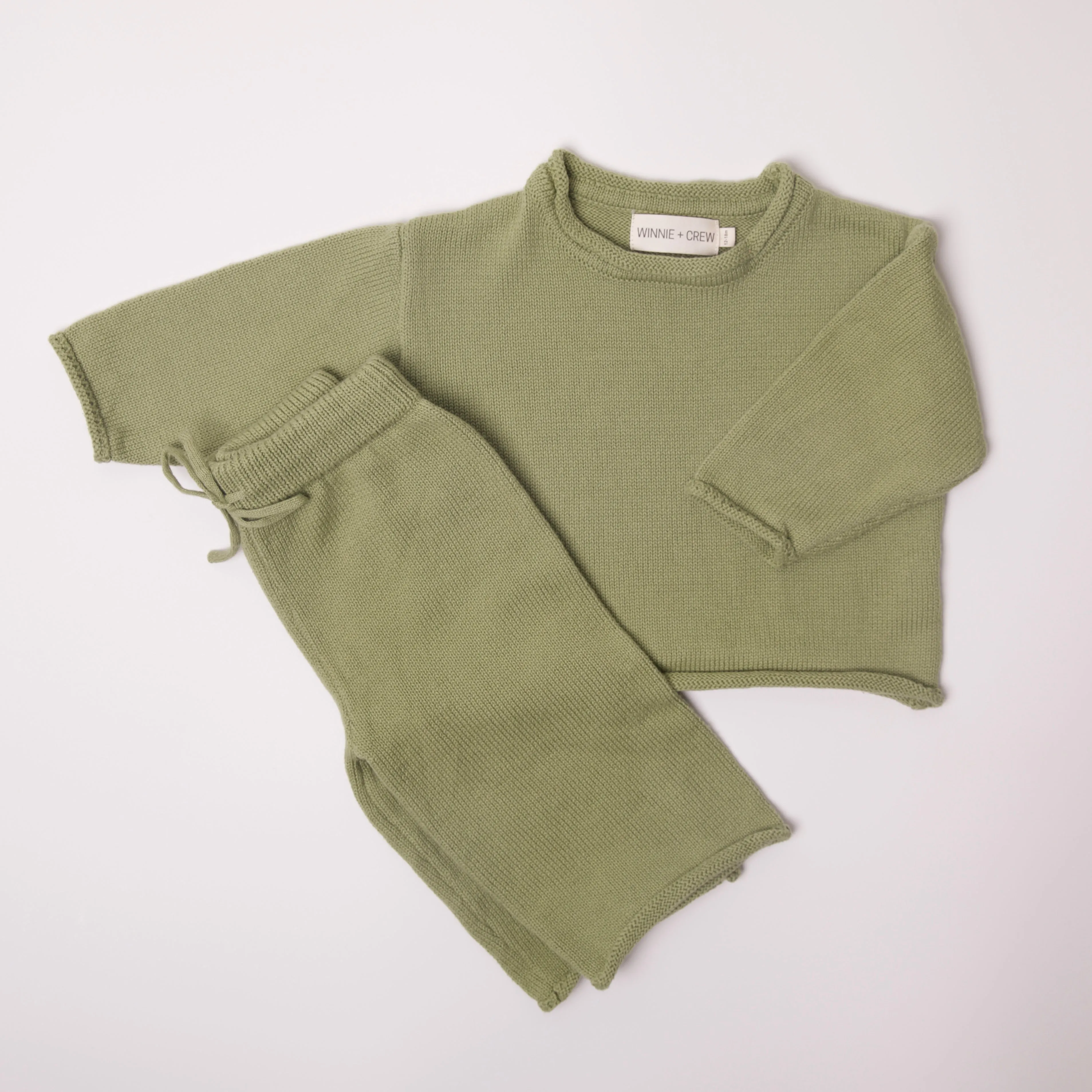 Quincy Knit Set in Green