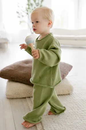 Quincy Knit Set in Green