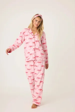 Ribbons and Bows Flannel Pajama Set