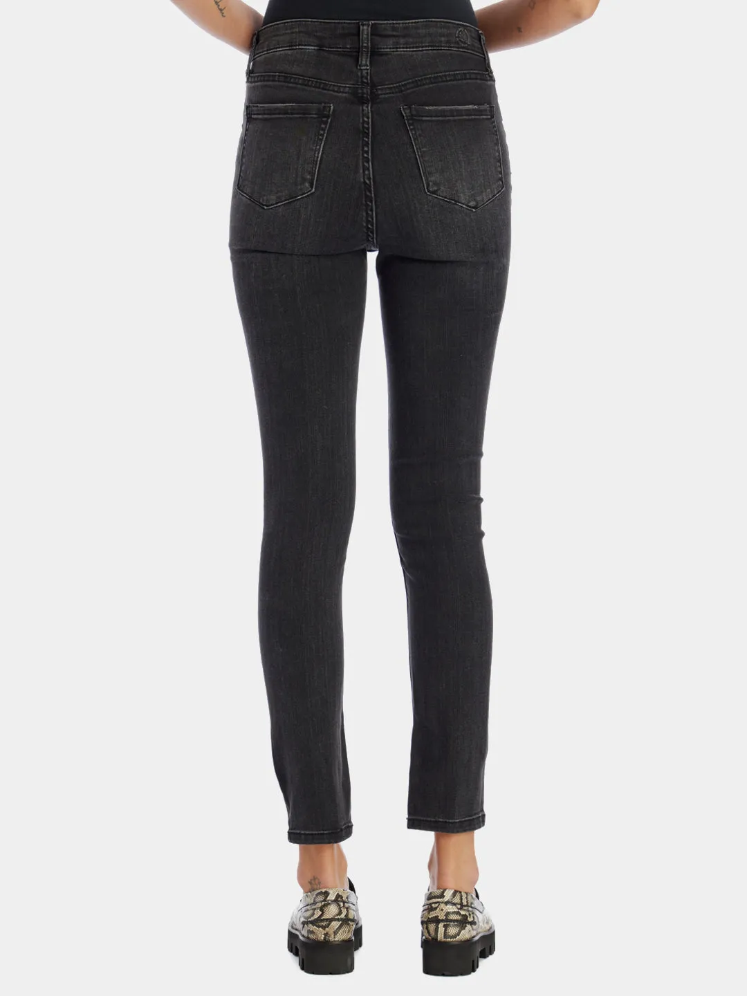 Skinny Ankle Slit Jeans