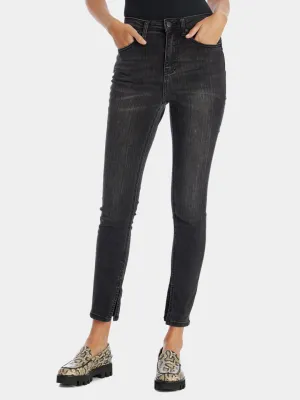 Skinny Ankle Slit Jeans