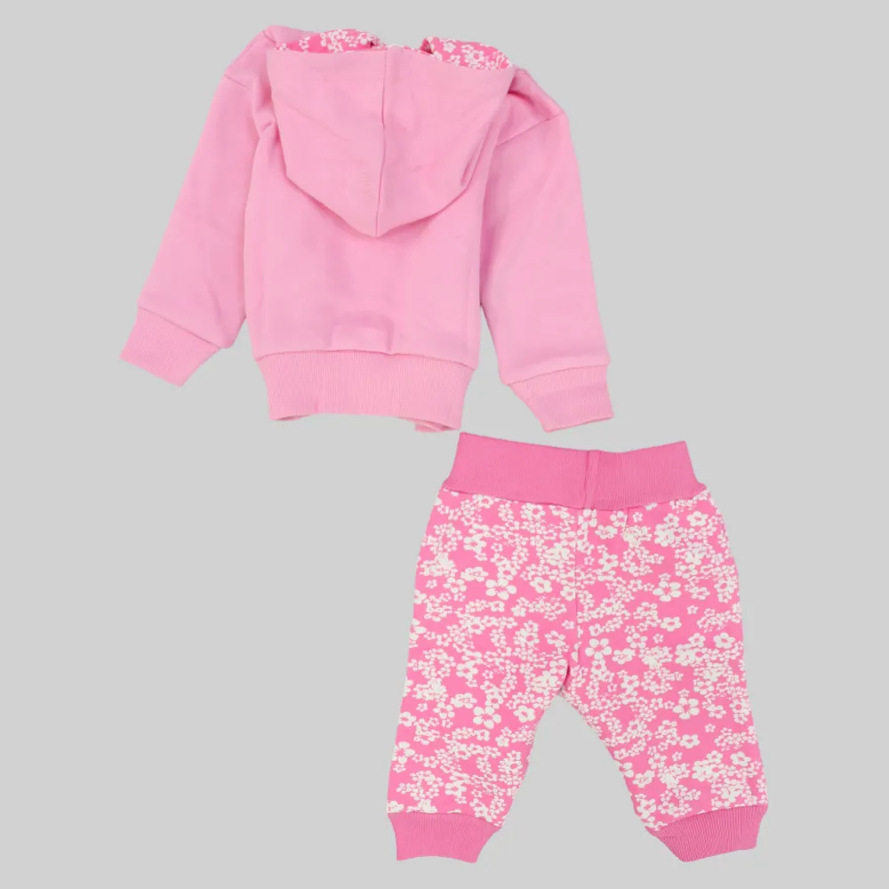 Sleepy Bunny Long-Sleeved Fleeced Hooded Pajama