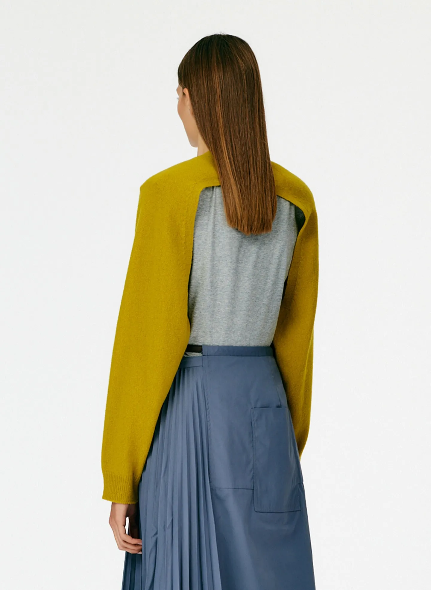 Soft Lambswool Half Cardigan