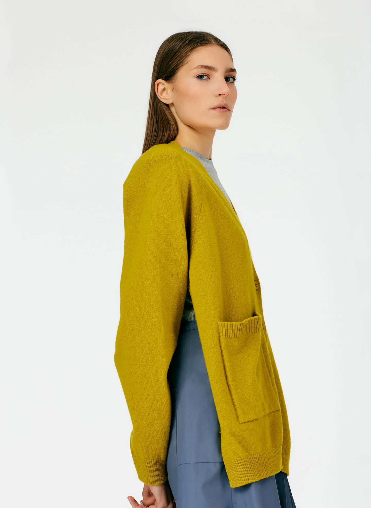 Soft Lambswool Half Cardigan
