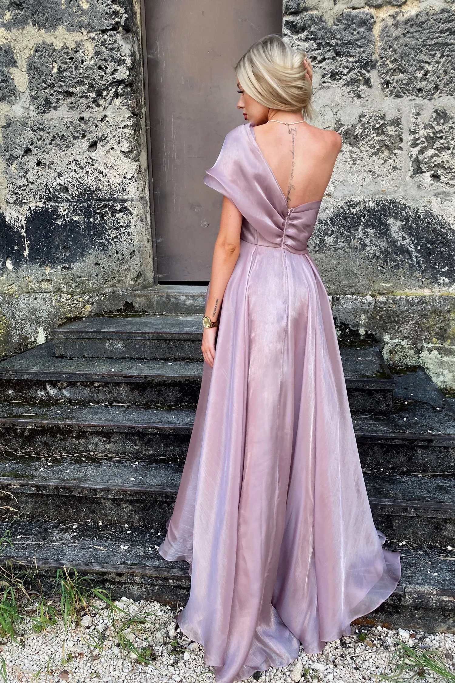 Tina Holly Couture TK055 One Shoulder Formal Gown