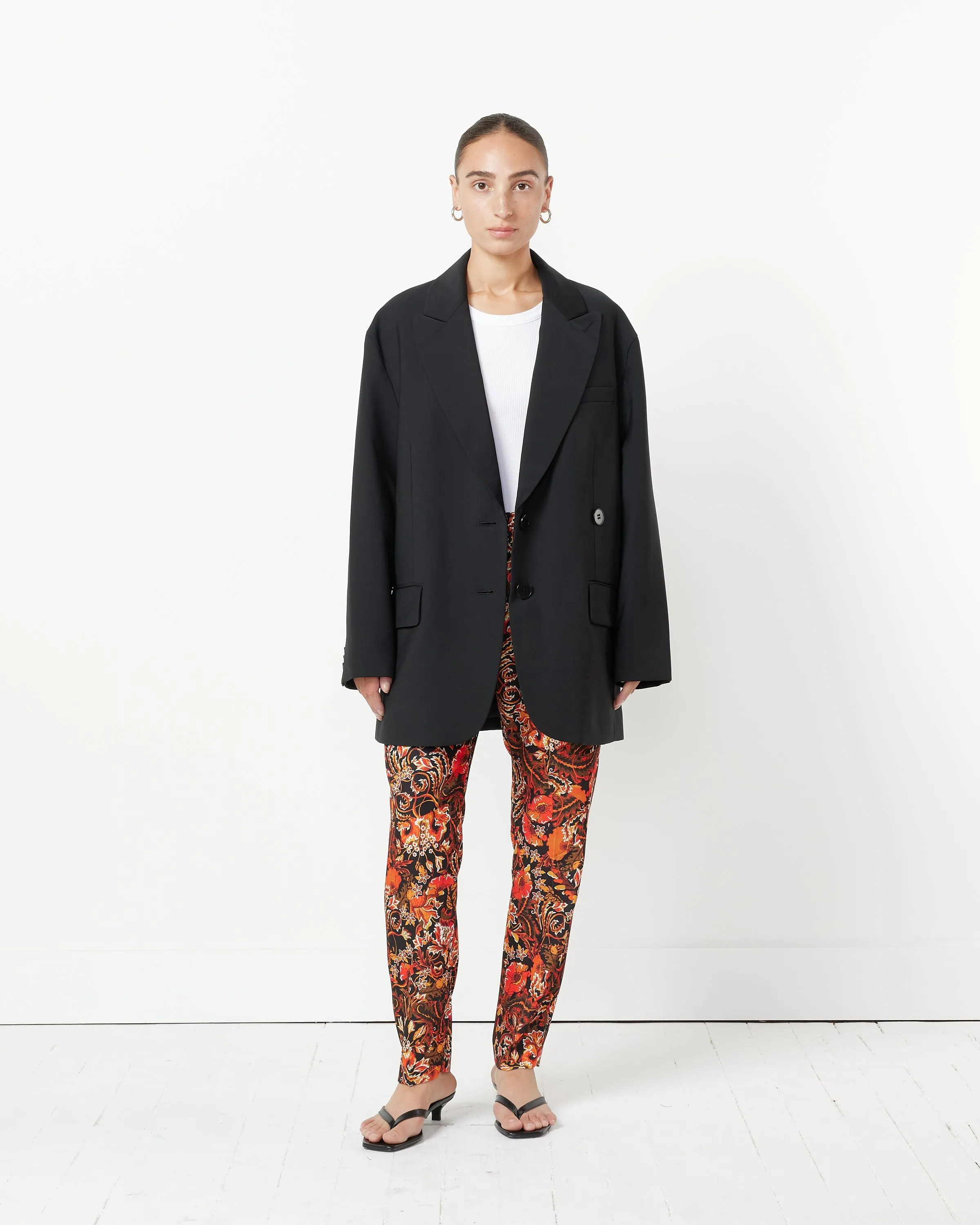 Tropical Wool Liam Blazer in Black