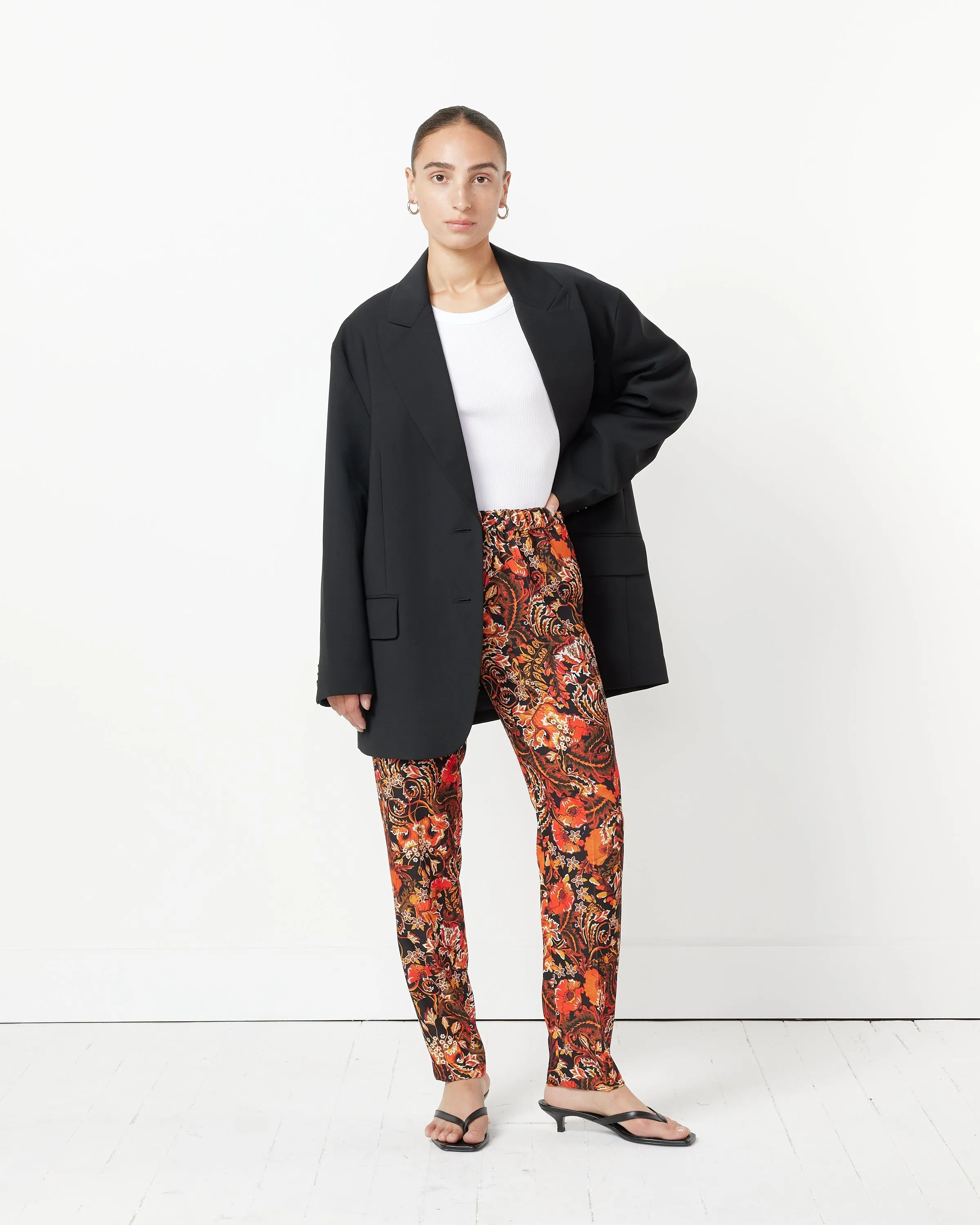 Tropical Wool Liam Blazer in Black
