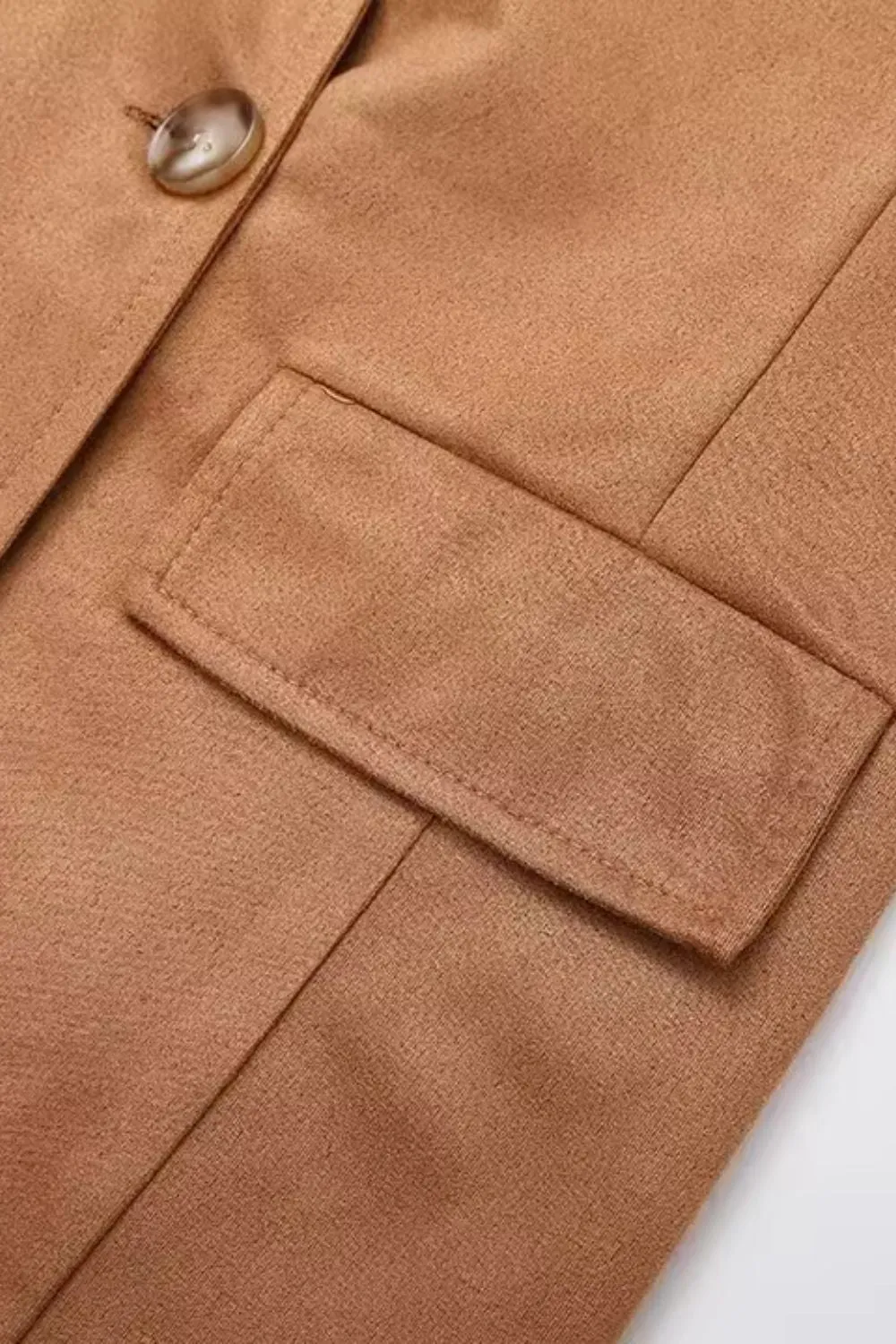 'Valentina'Collared Long Trench Coat Jacket