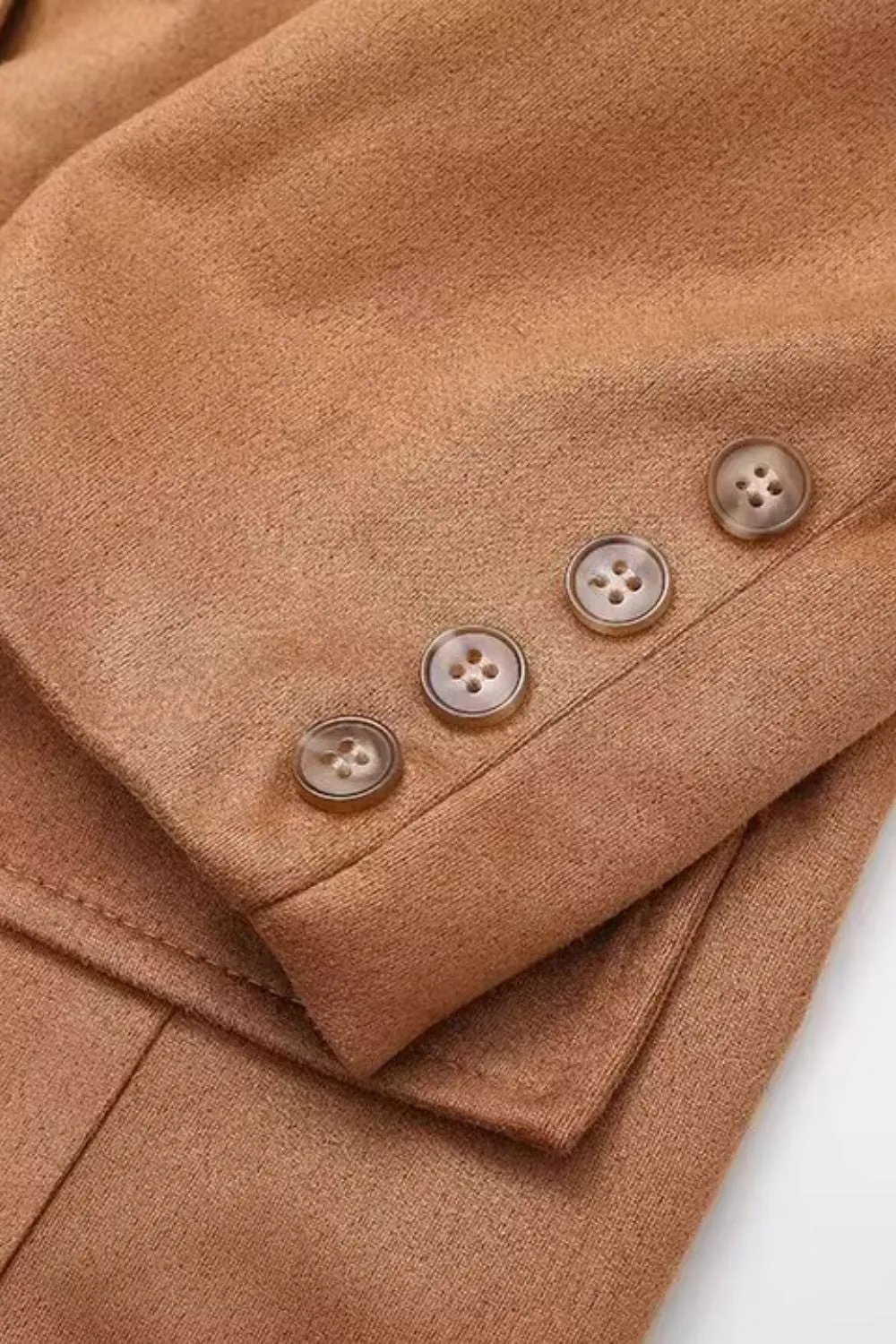 'Valentina'Collared Long Trench Coat Jacket