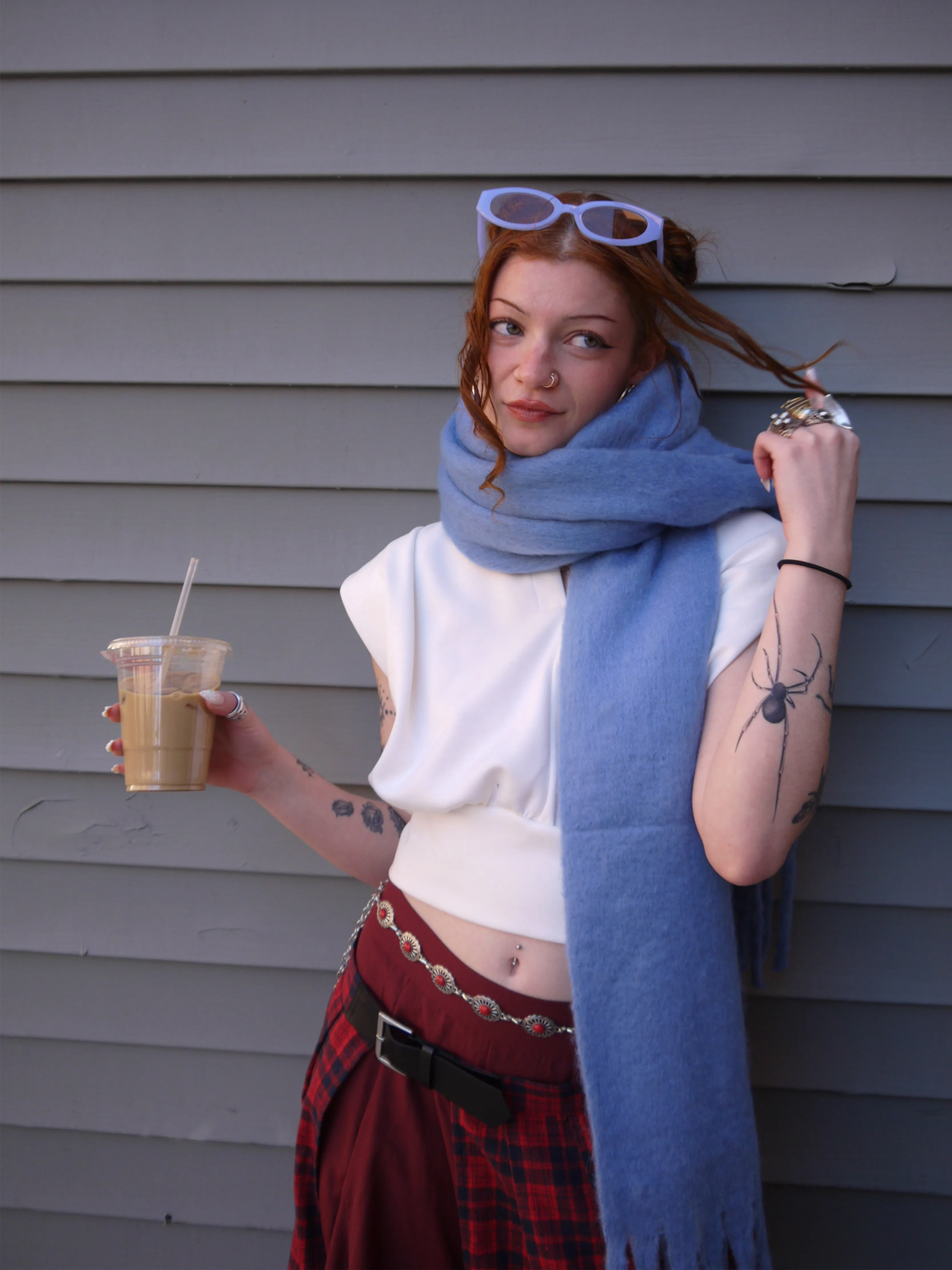 vneck cap sleeve top